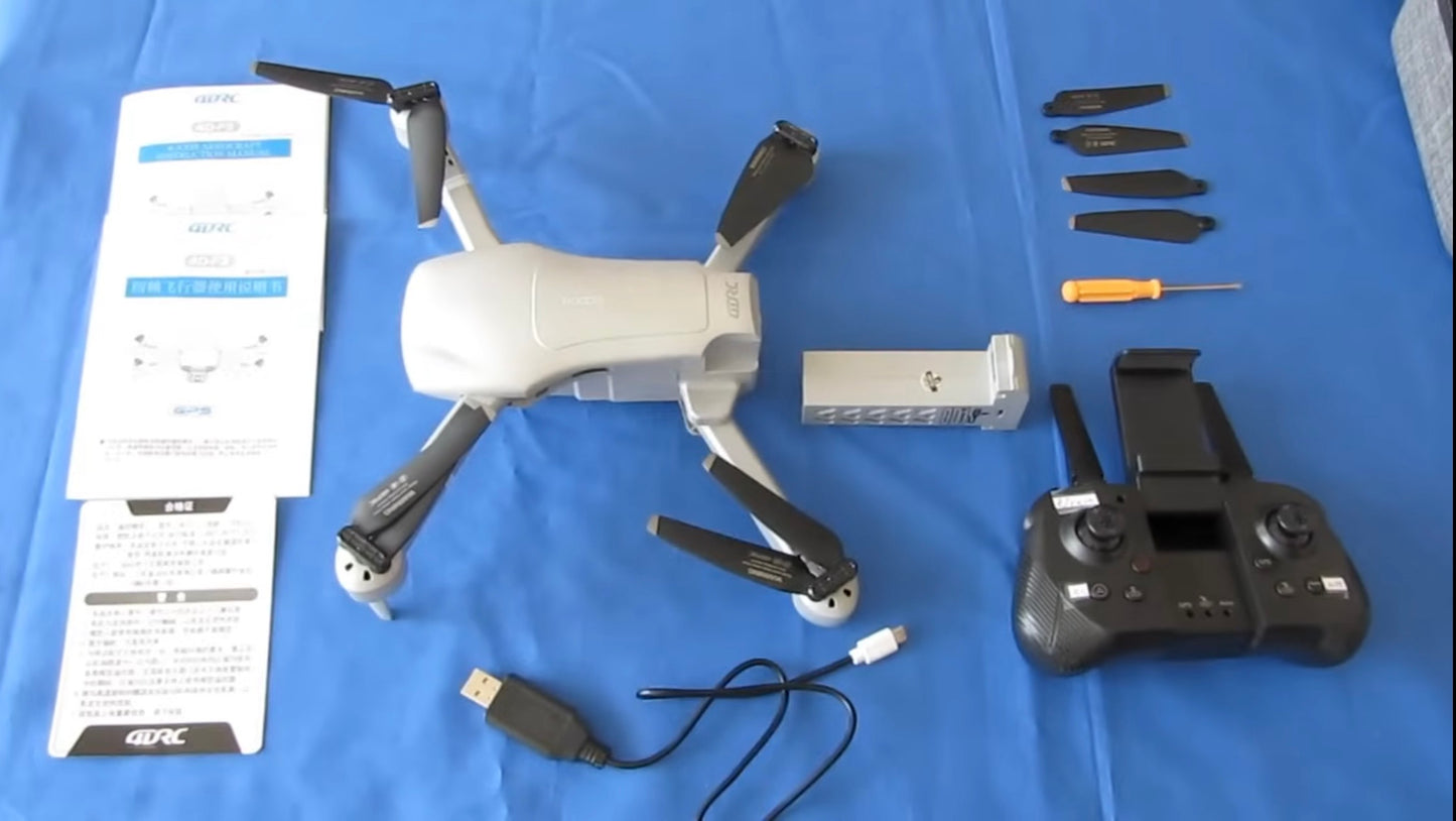 4DRC F3 Professional Drone - 4K Ultra HD Camera, Smart GPS and 25 min. Flight Time